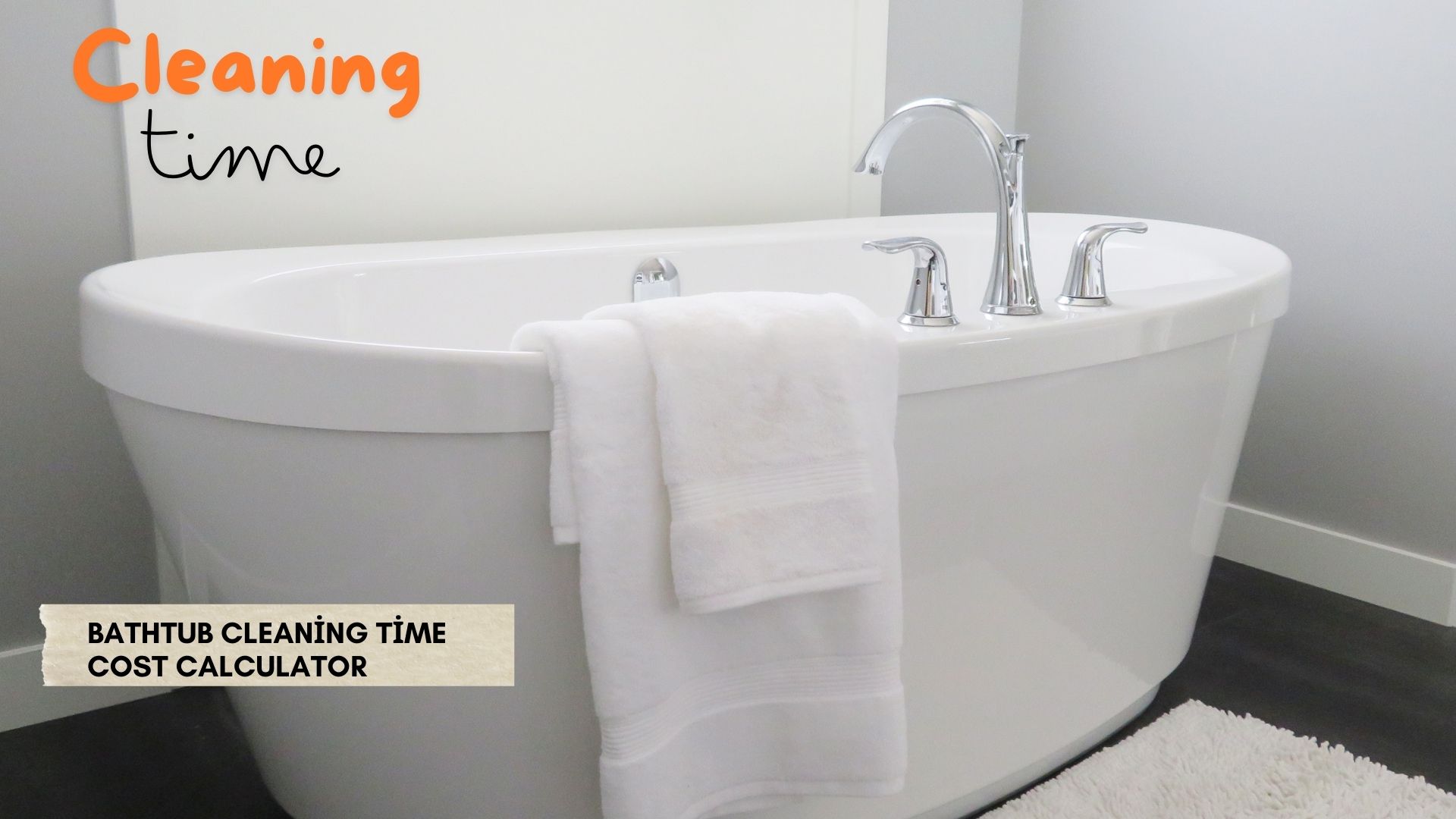 Person cleaning a bathtub with an eco-friendly cleaner