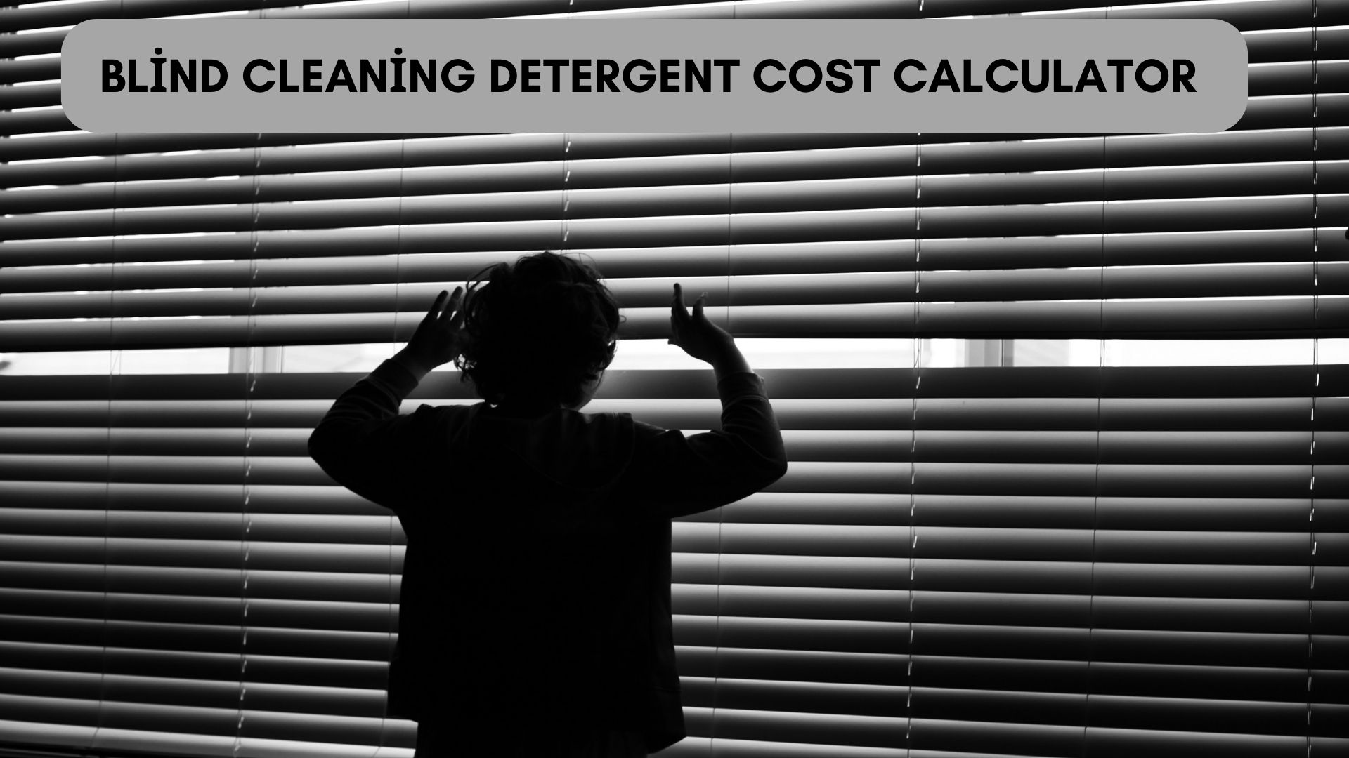 A person cleaning blinds with detergent