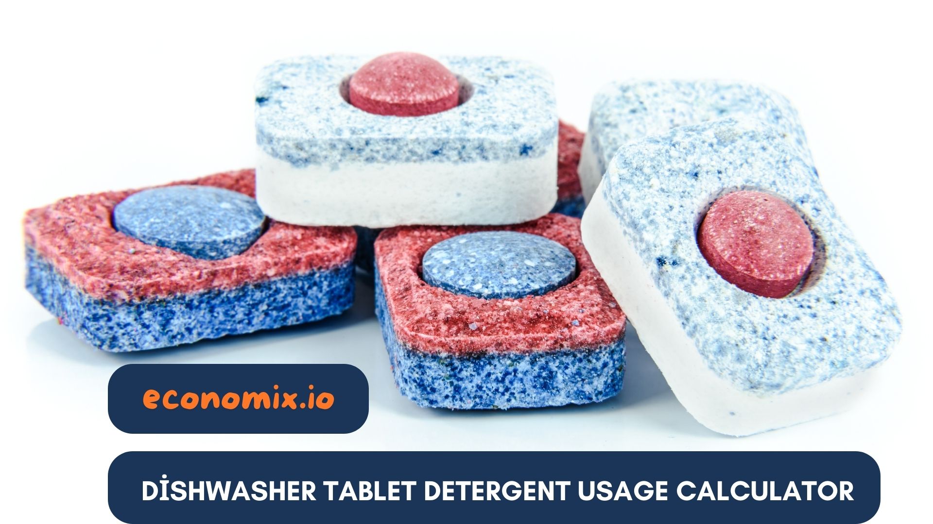 Dishwasher tablets for detergent usage tracking