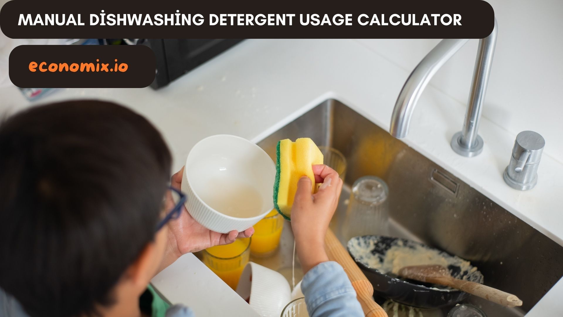 Manual dishwashing detergent usage