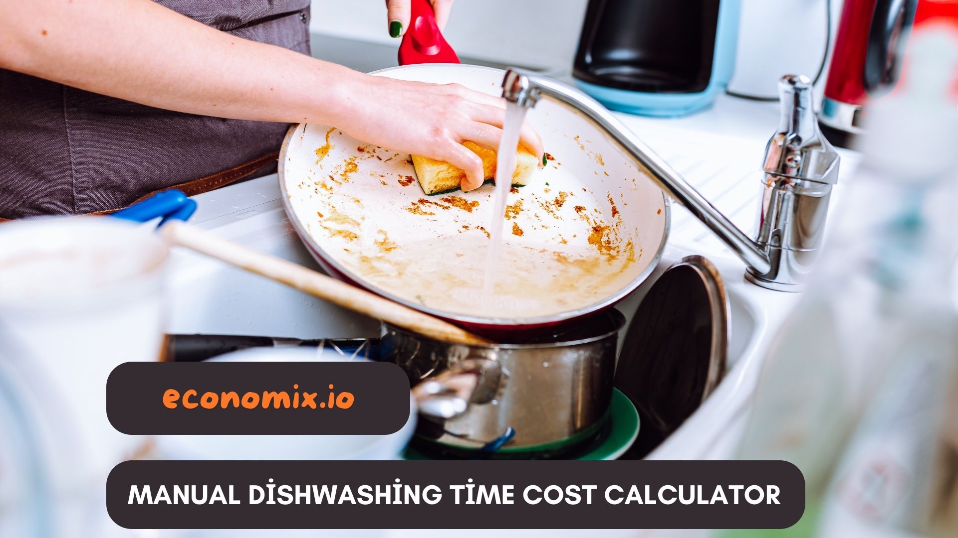 Manual dishwashing time and water usage